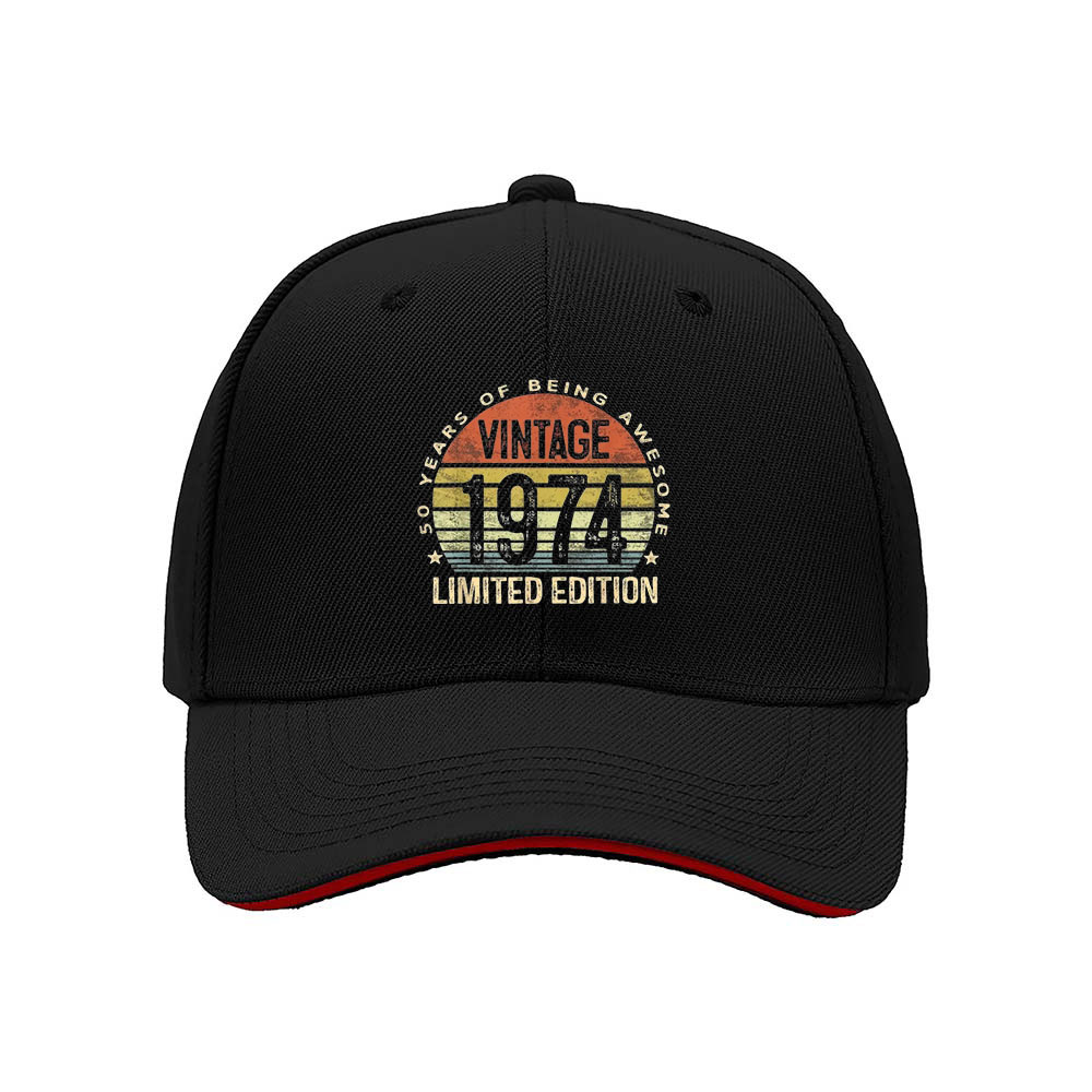 Vintage 1974 Limited Edition Men's Baseball Cap Birthday Gift