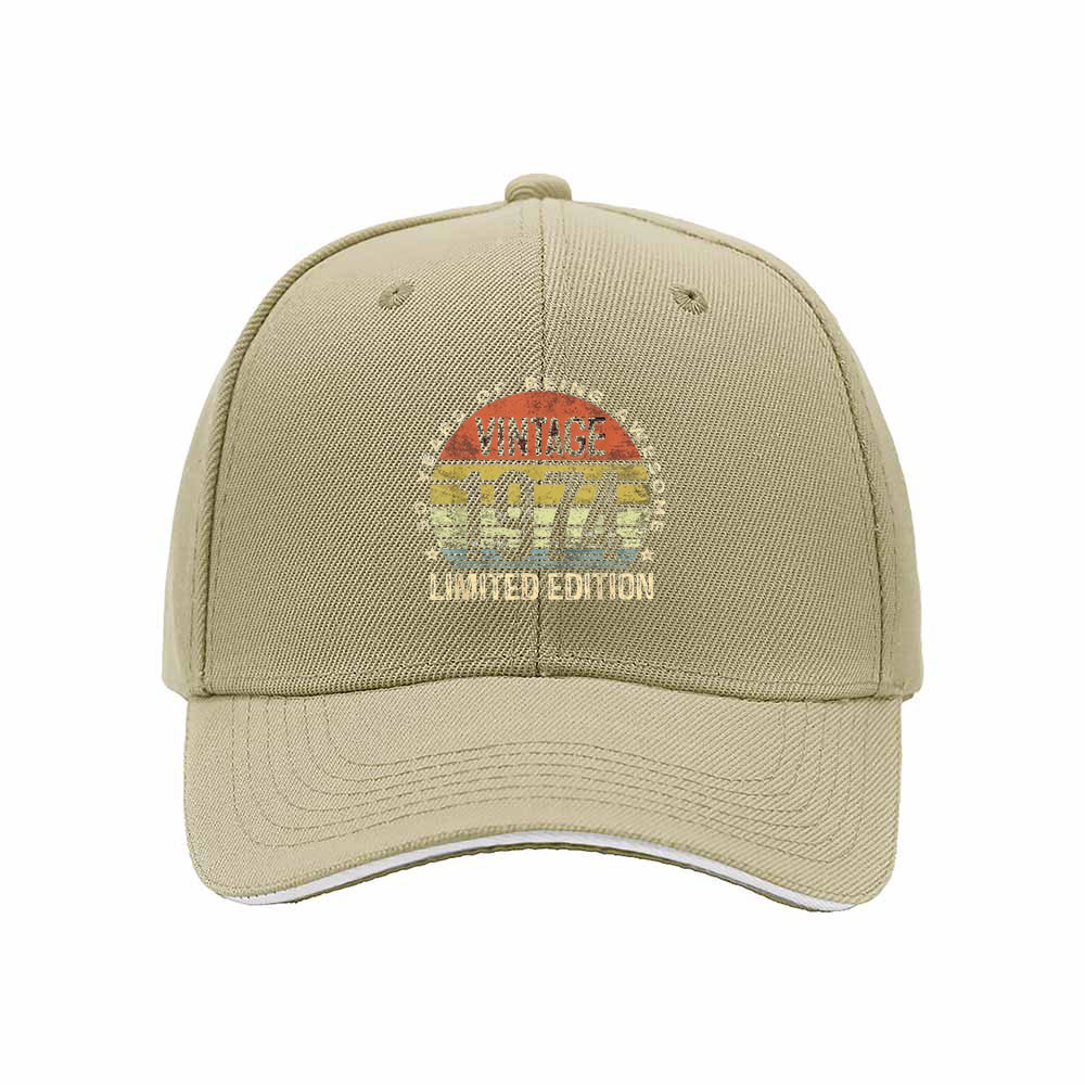 Vintage 1974 Limited Edition Men's Baseball Cap Birthday Gift - Image 4