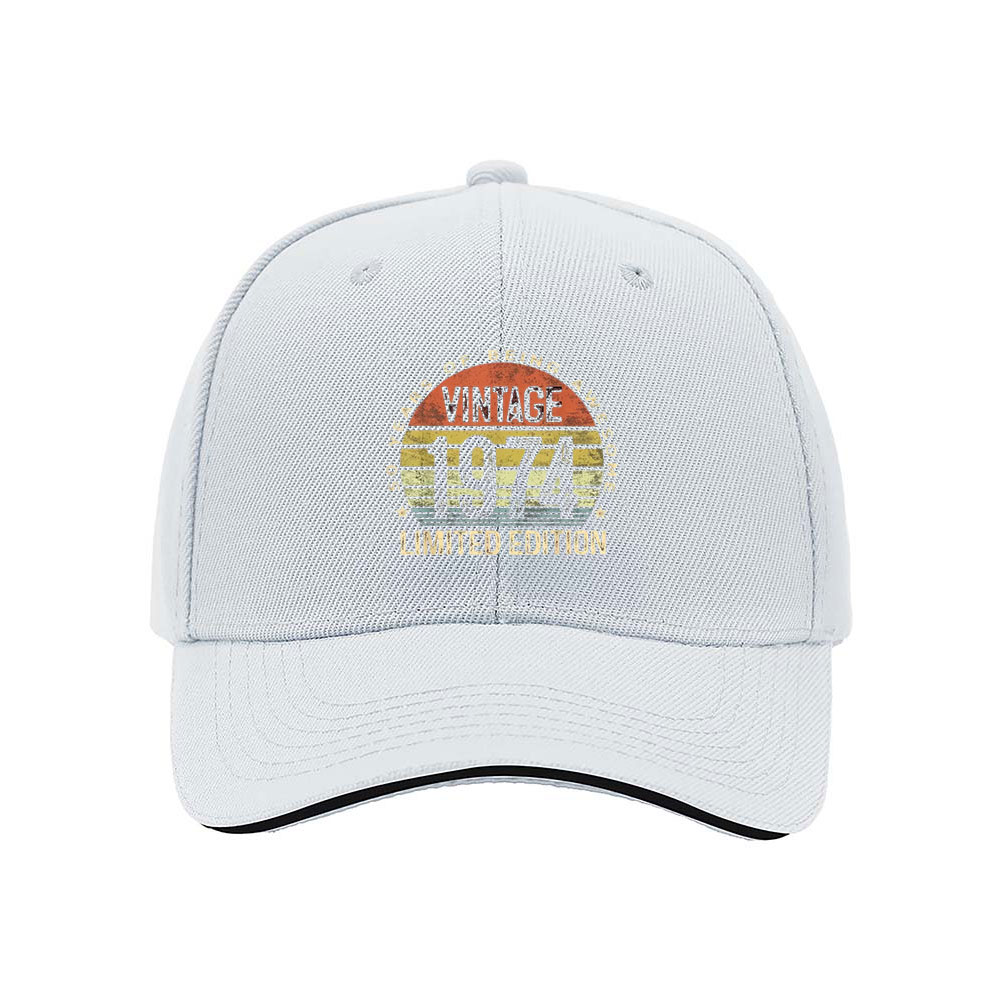 Vintage 1974 Limited Edition Men's Baseball Cap Birthday Gift - Image 5