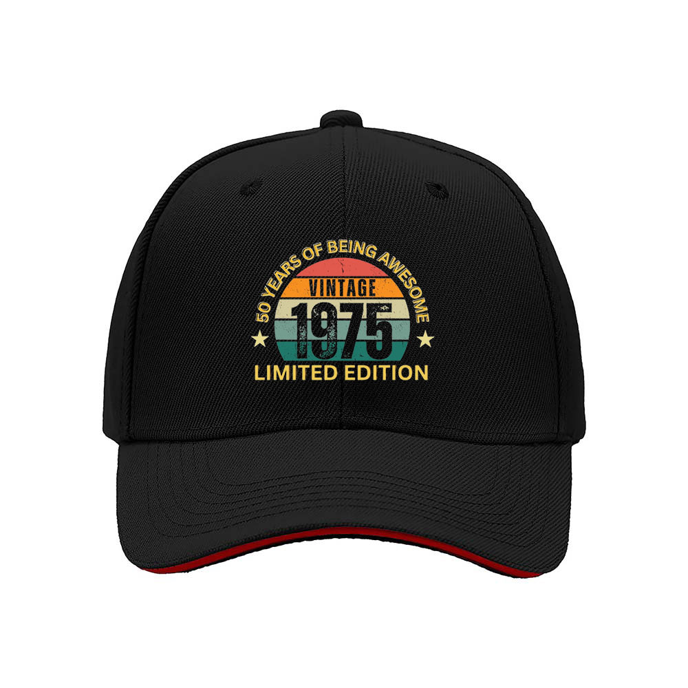 Vintage 1975 50th Birthday Men's Baseball Cap Limited Edition Gift