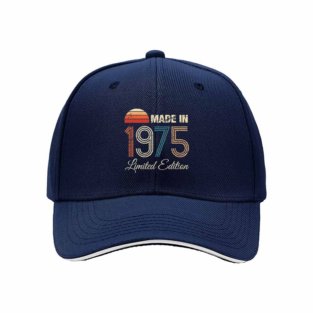 Made in 1975 Limited Edition Men's Baseball Cap Gift - Image 2