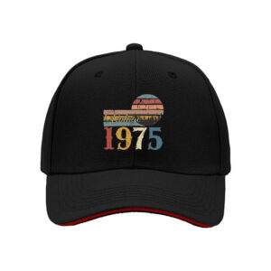 Vintage 1975 Retro Sun Cap Men's Baseball Hat Birthday Gift