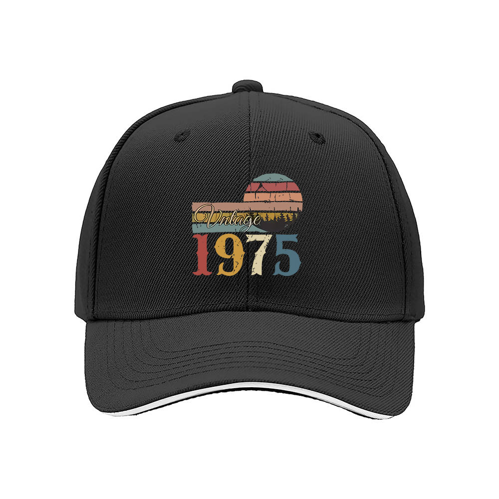 Vintage 1975 Retro Sun Cap Men's Baseball Hat Birthday Gift - Image 3