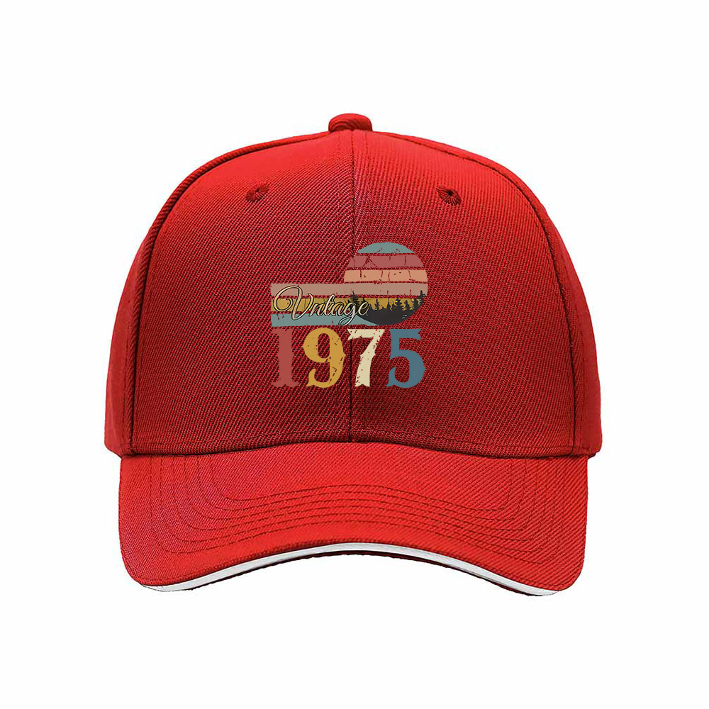 Vintage 1975 Retro Sun Cap Men's Baseball Hat Birthday Gift - Image 6