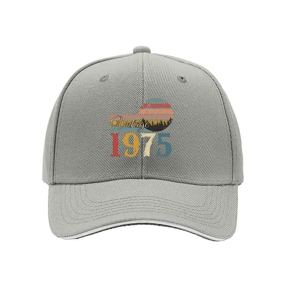Vintage 1975 Retro Sun Cap Men's Baseball Hat Birthday Gift - Image 7