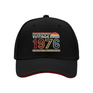 Vintage 1976 Men's Baseball Cap Retro Birthday Gift Hat