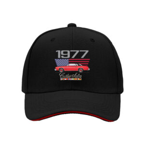 1977 Cutlass Salon Car American Flag Men's Baseball Cap Gift