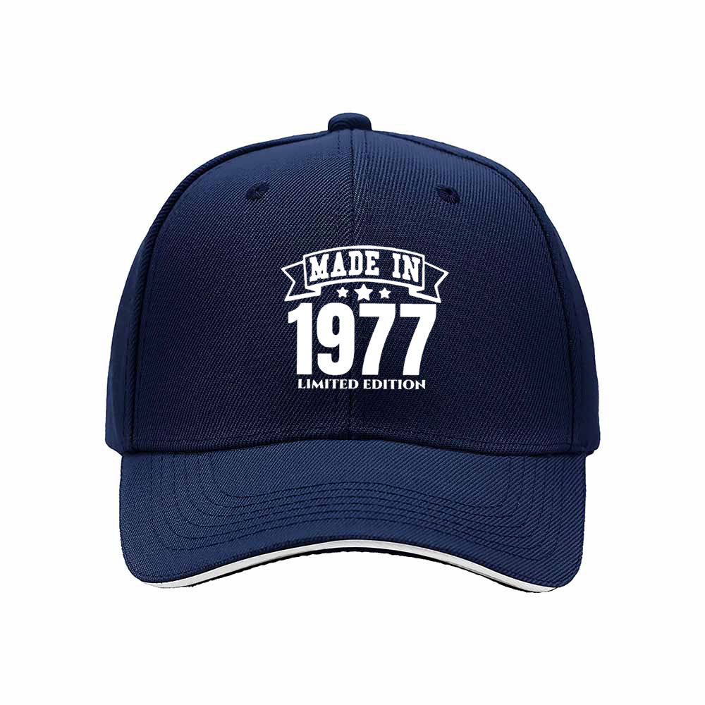Made in 1977 Limited Edition Men's Baseball Cap Gift - Image 2