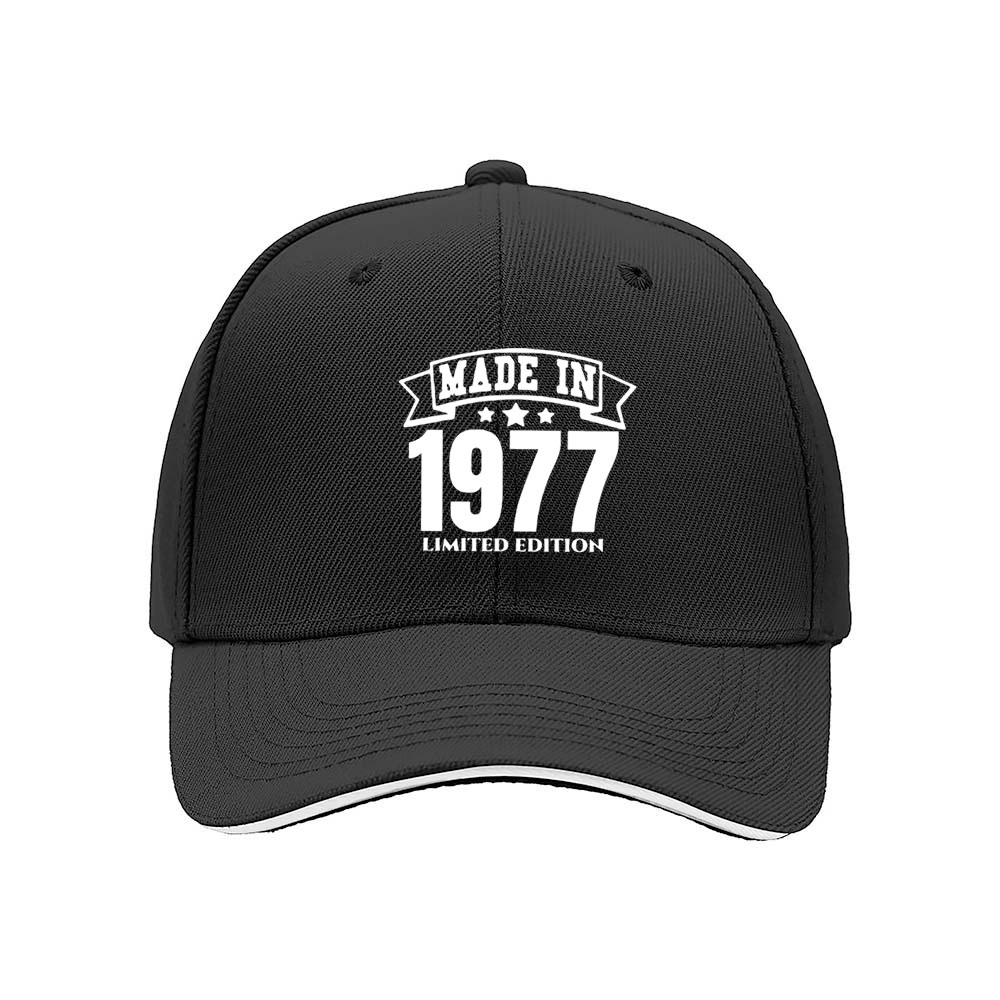 Made in 1977 Limited Edition Men's Baseball Cap Gift - Image 3