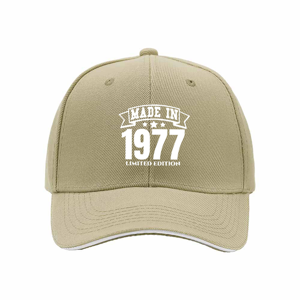 Made in 1977 Limited Edition Men's Baseball Cap Gift - Image 4
