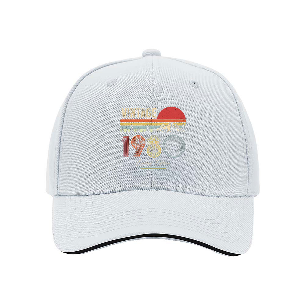 Vintage 1980s Men's Baseball Cap Retro Mountain Sunset Design Limited Edition Gift - Image 5