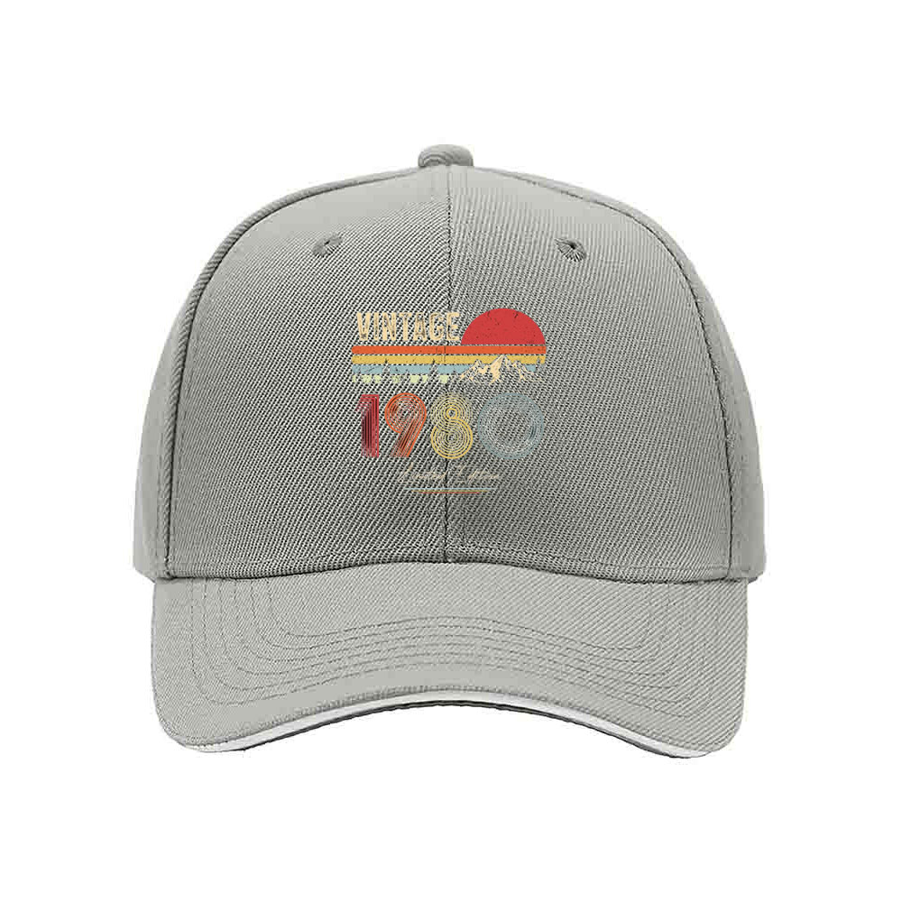 Vintage 1980s Men's Baseball Cap Retro Mountain Sunset Design Limited Edition Gift - Image 7