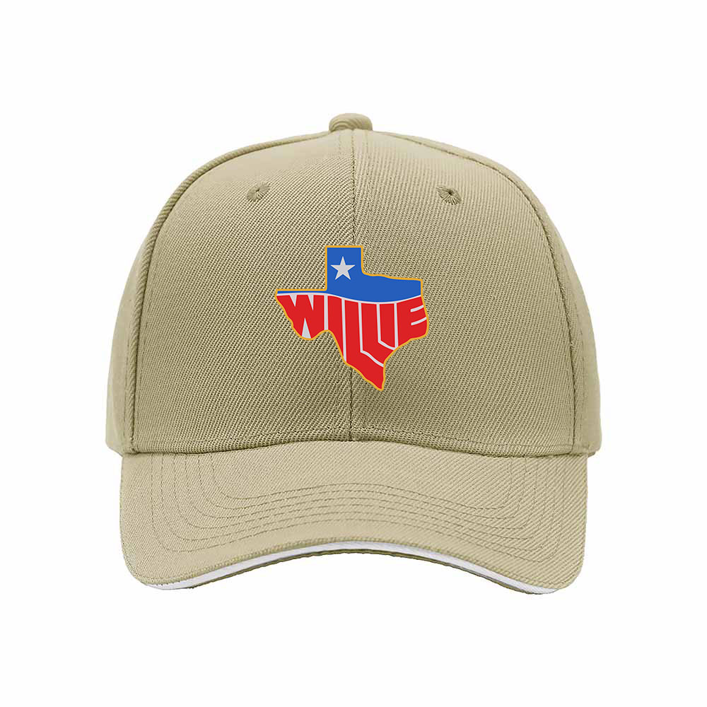 Texas Willie Map Design Black Baseball Cap for Men Women Casual Gift - Image 4