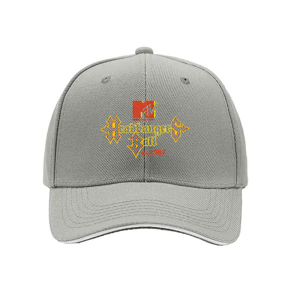 MTV Headbanger Ball Cap Black Men's Baseball Hat 1987 Logo Gift - Image 7