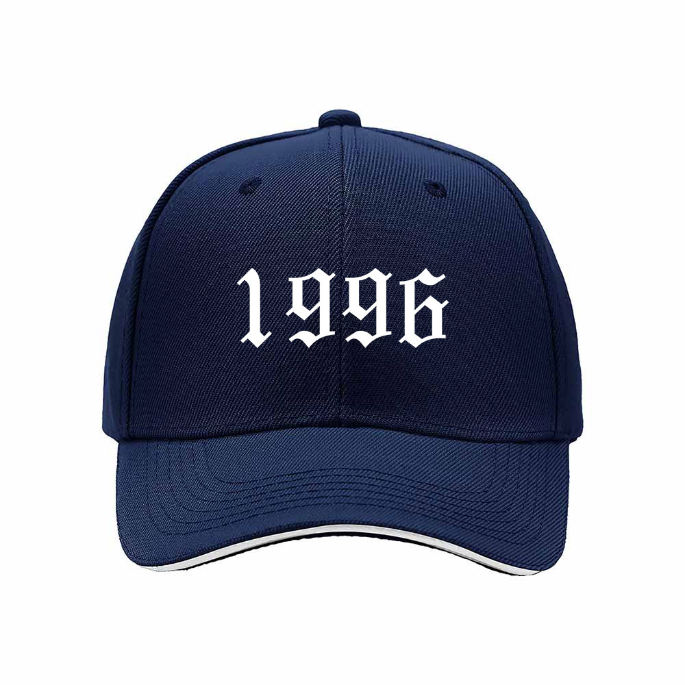 1996 Gothic Print Men's Baseball Cap Birthday Gift Fashion Hat - Image 2
