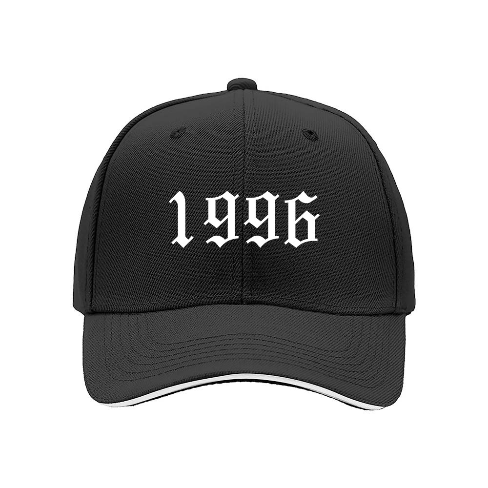 1996 Gothic Print Men's Baseball Cap Birthday Gift Fashion Hat - Image 3