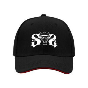 Black Baseball Cap with Gas Mask Logo Men's Women's Streetwear Gift