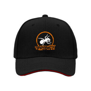 The Prodigy Ant Logo Men's Baseball Cap Black Orange Design