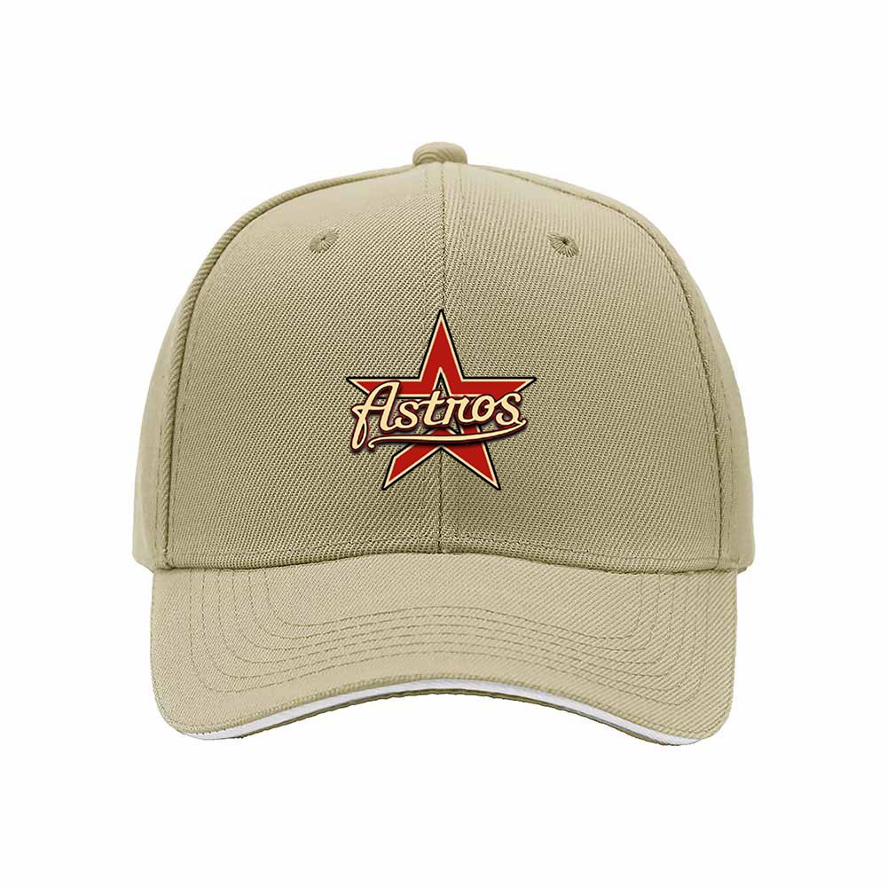 Men's Astros Baseball Cap Black Red Star Logo Gift Hat - Image 4