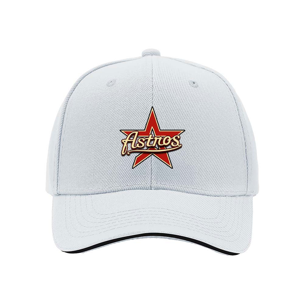 Men's Astros Baseball Cap Black Red Star Logo Gift Hat - Image 5