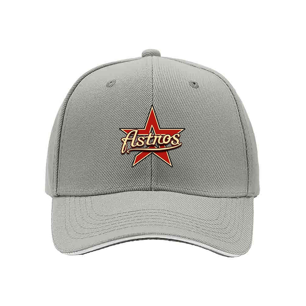 Men's Astros Baseball Cap Black Red Star Logo Gift Hat - Image 7