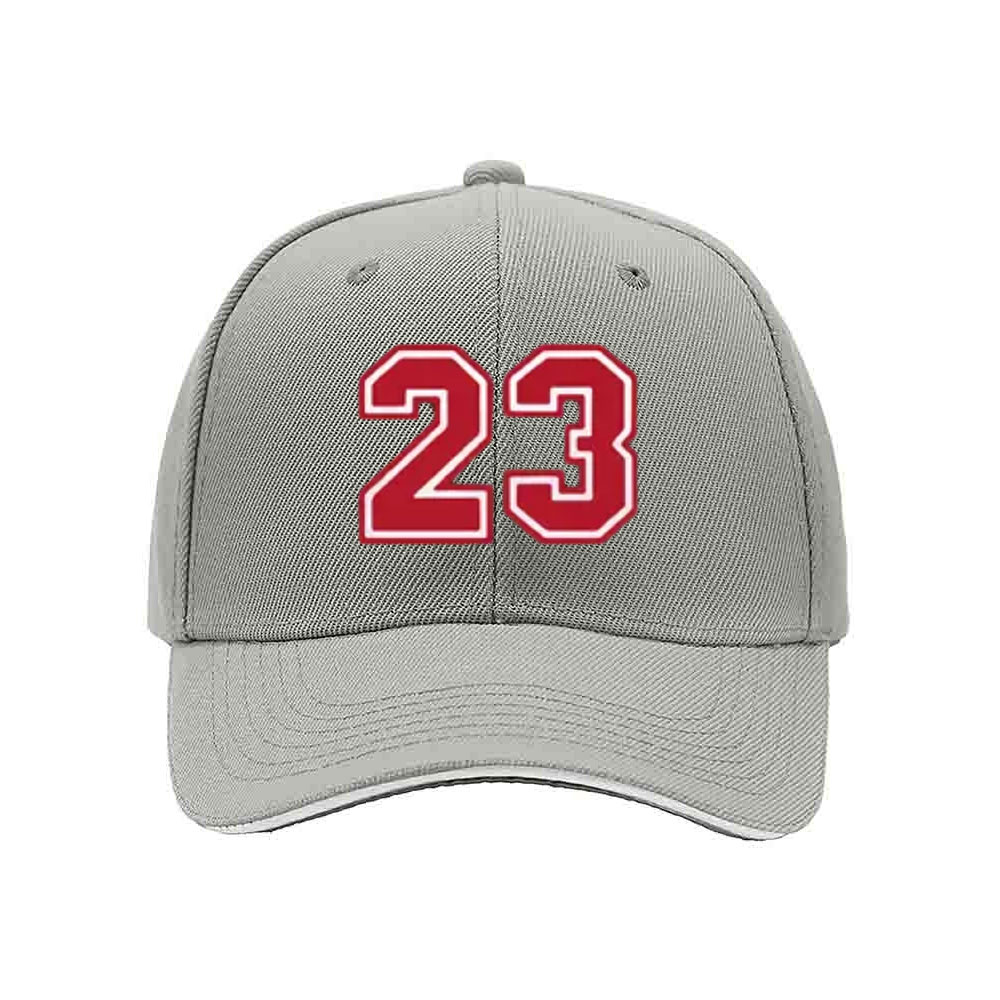 Men's Black Baseball Cap Number 23 Red Embroidered Sport Hat Gift - Image 7