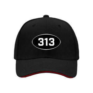 313 Oval Logo Baseball Cap Men Women Detroit Gift Hat