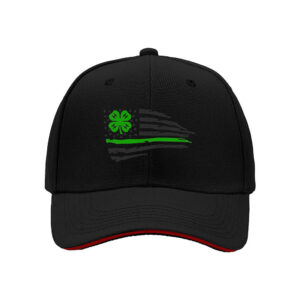 4H Clover Flag Men's Baseball Cap Patriotic Gift Hat