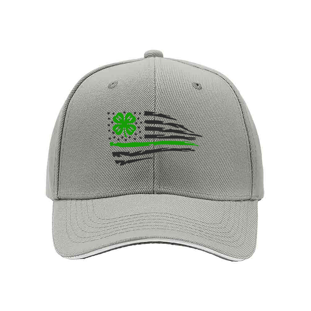 4H Clover Flag Men's Baseball Cap Patriotic Gift Hat - Image 7