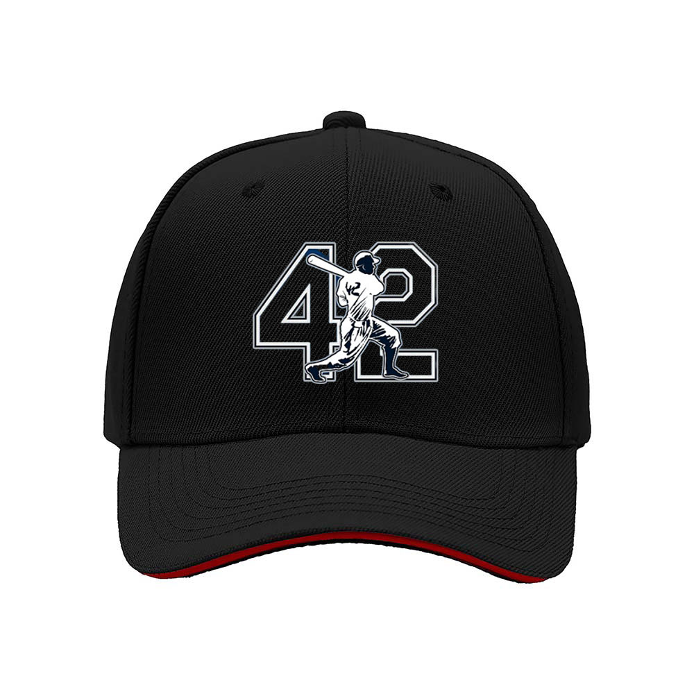 Men's Baseball Cap 42 Jackie Robinson Number Logo Hat Gift