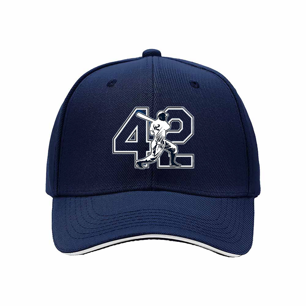 Men's Baseball Cap 42 Jackie Robinson Number Logo Hat Gift - Image 2