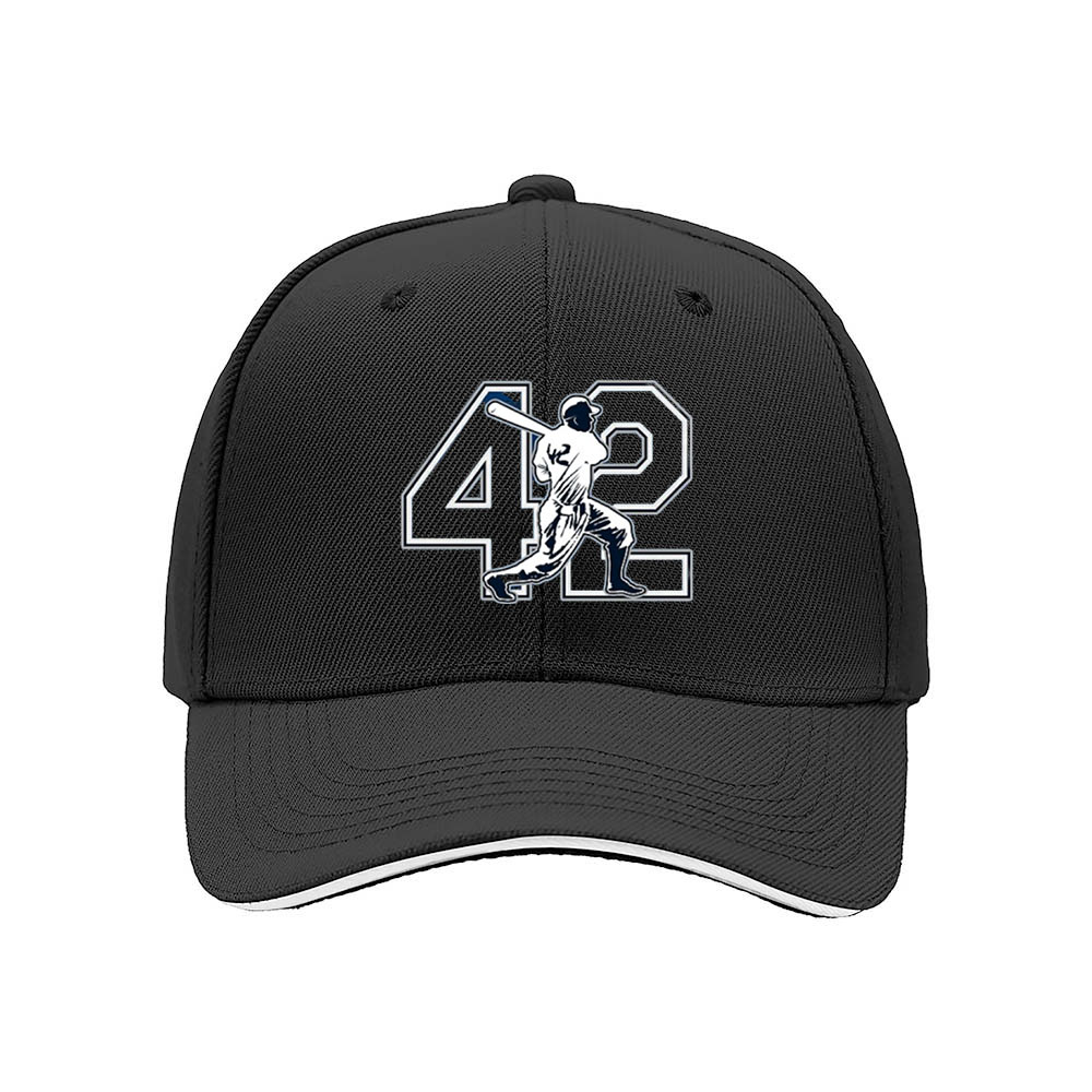 Men's Baseball Cap 42 Jackie Robinson Number Logo Hat Gift - Image 3