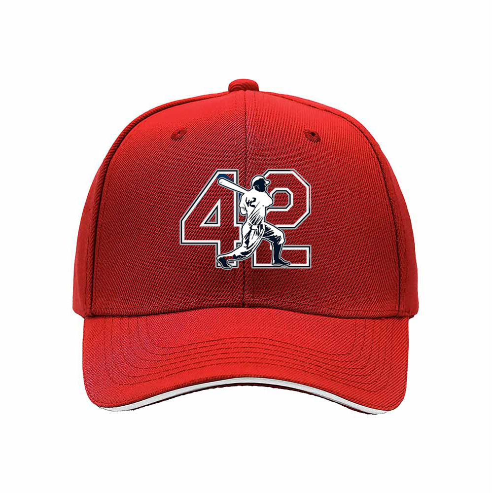 Men's Baseball Cap 42 Jackie Robinson Number Logo Hat Gift - Image 6