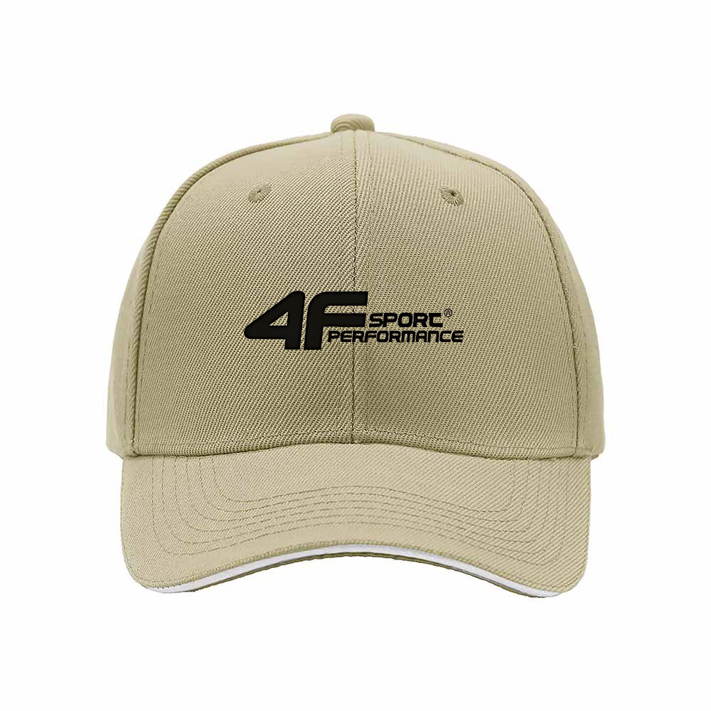 4F Sport Performance Men's Baseball Cap Black Red Trim - Image 4