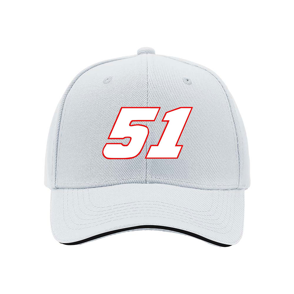 Black Baseball Cap with Number 51 Red White Design Men's Women's Gift Hat - Image 5