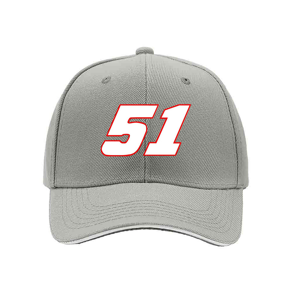 Black Baseball Cap with Number 51 Red White Design Men's Women's Gift Hat - Image 7
