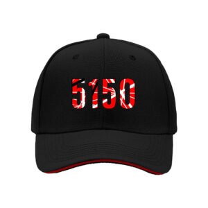 5150 Red White Pattern Baseball Cap Men Women Gift Hat