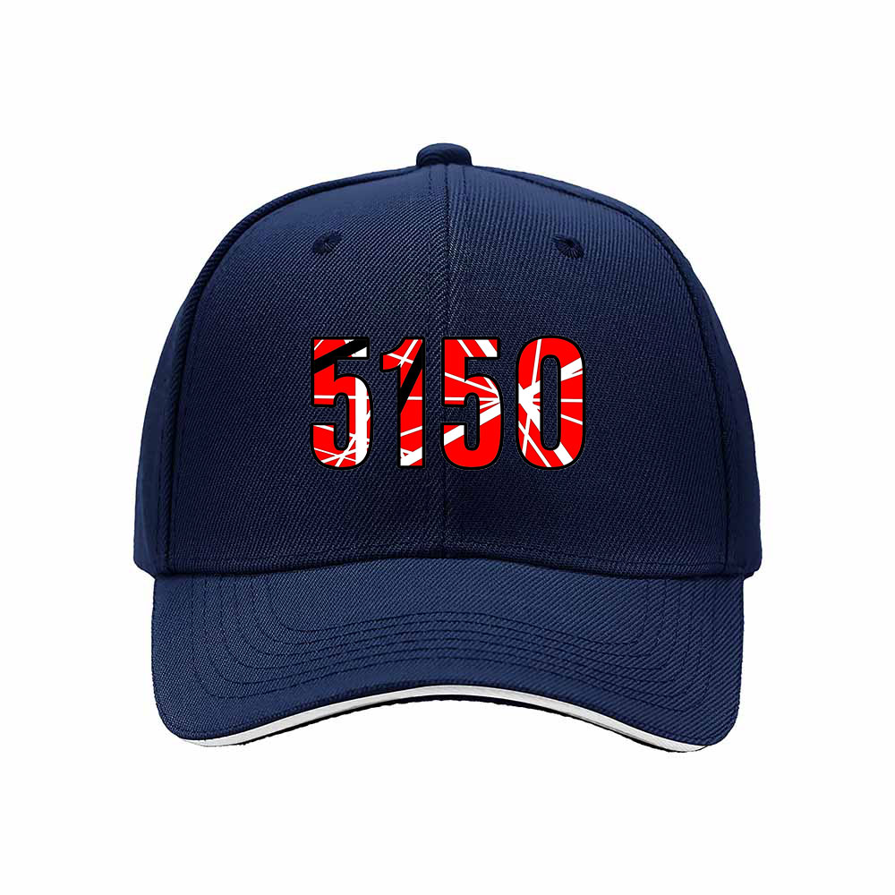 5150 Red White Pattern Baseball Cap Men Women Gift Hat - Image 2