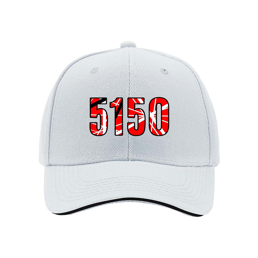 5150 Red White Pattern Baseball Cap Men Women Gift Hat - Image 5