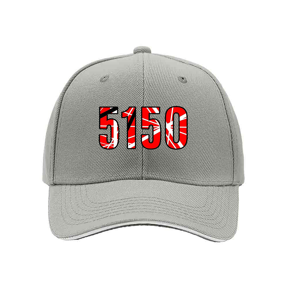 5150 Red White Pattern Baseball Cap Men Women Gift Hat - Image 7