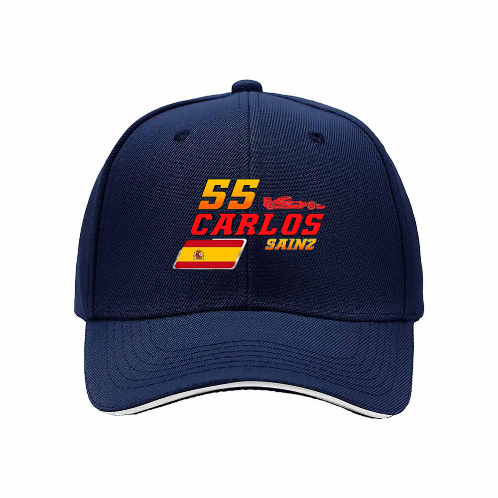 Carlos Sainz 55 Spain Flag Racing Baseball Cap Men Women Gift - Image 2