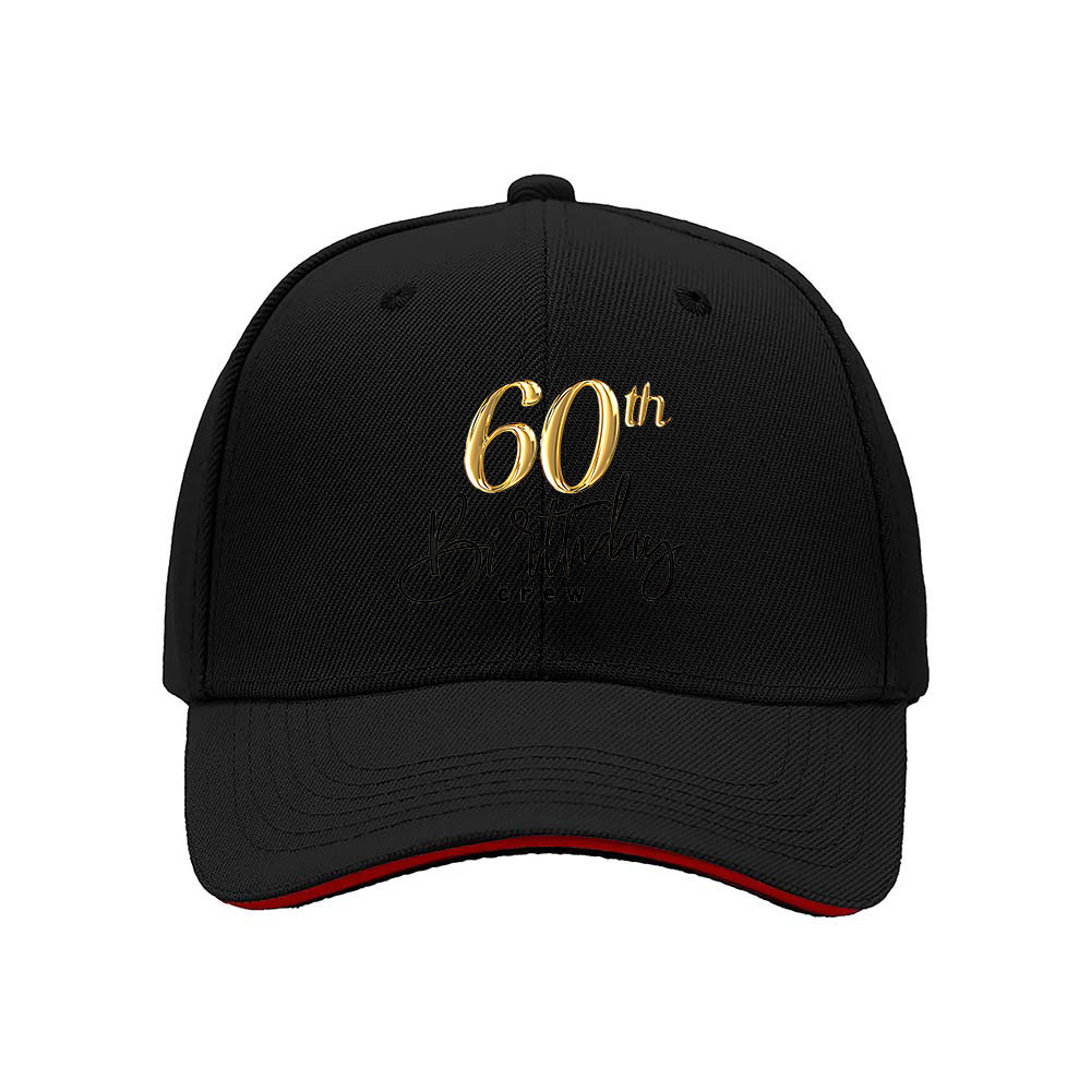60th Birthday Gift Men's Women's Baseball Cap