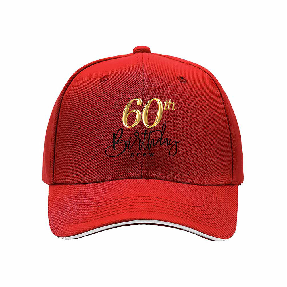 60th Birthday Gift Men's Women's Baseball Cap - Image 6
