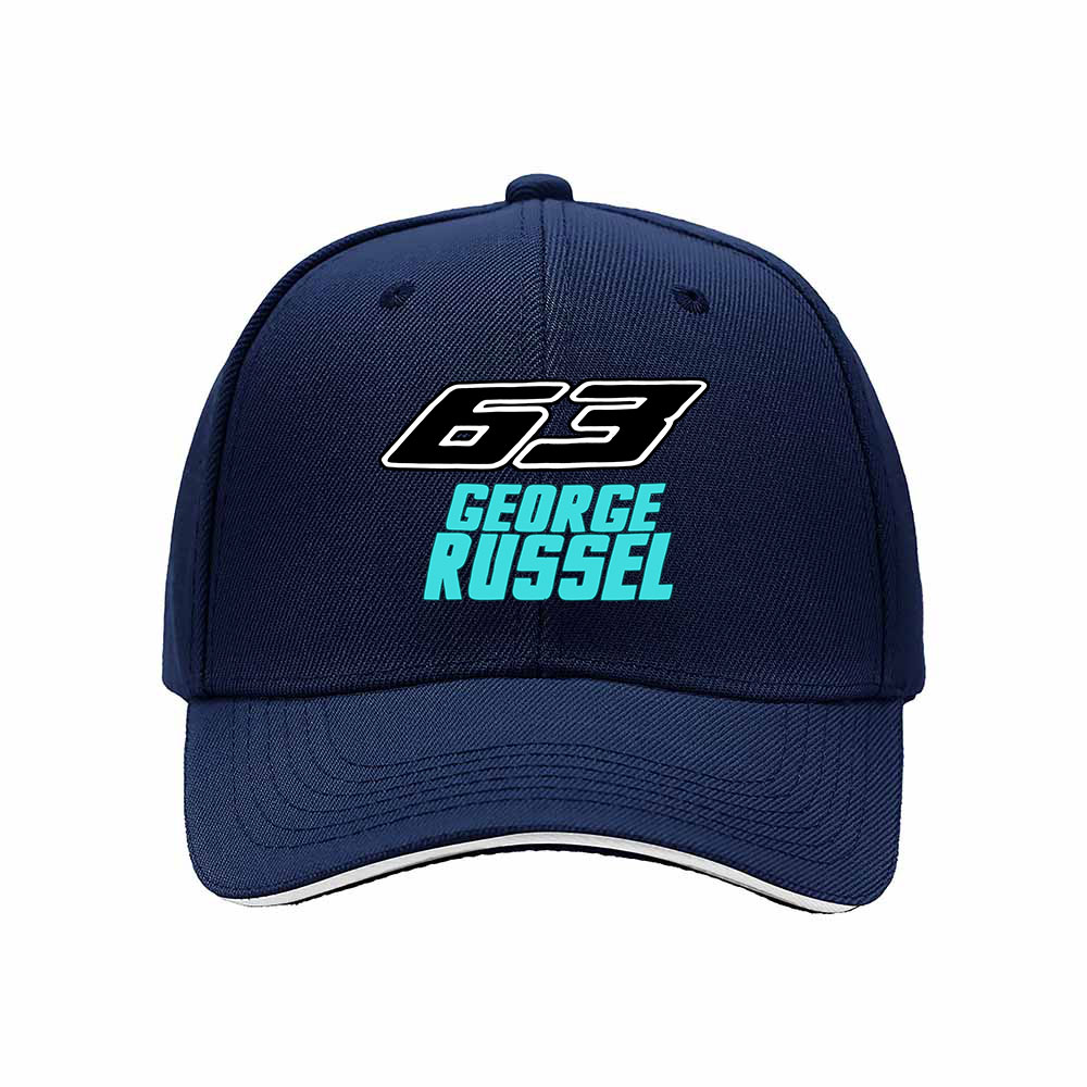 George Russell 63 Baseball Cap Men's Women's Racing Gift Hat - Image 2