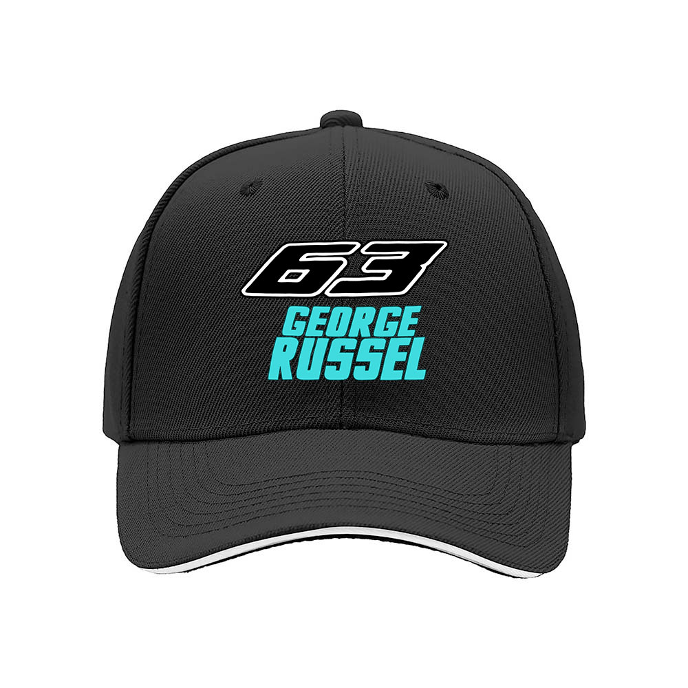 George Russell 63 Baseball Cap Men's Women's Racing Gift Hat - Image 3