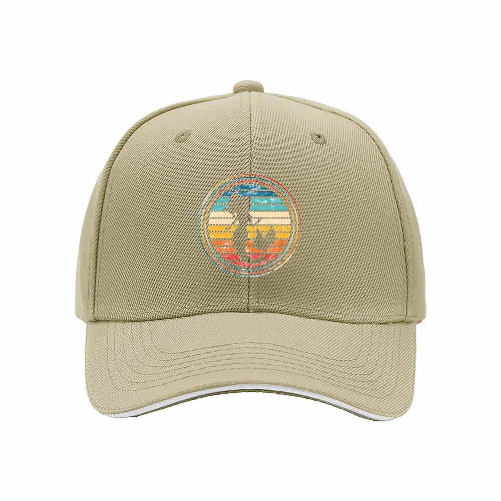 Mermaid Sunset Vintage Mens Womens Baseball Cap Gift - Image 4