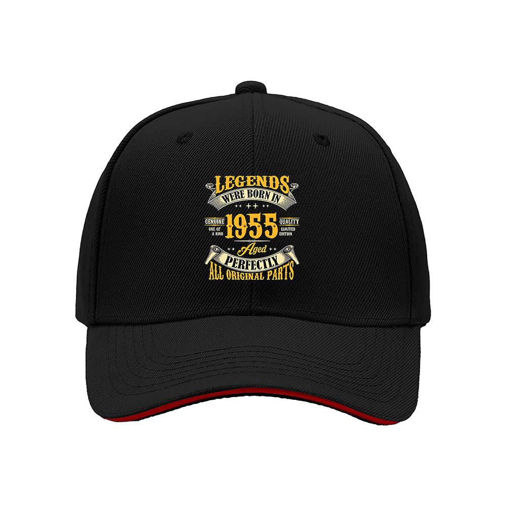 Legends Born in 1955 Men's Baseball Cap Birthday Gift
