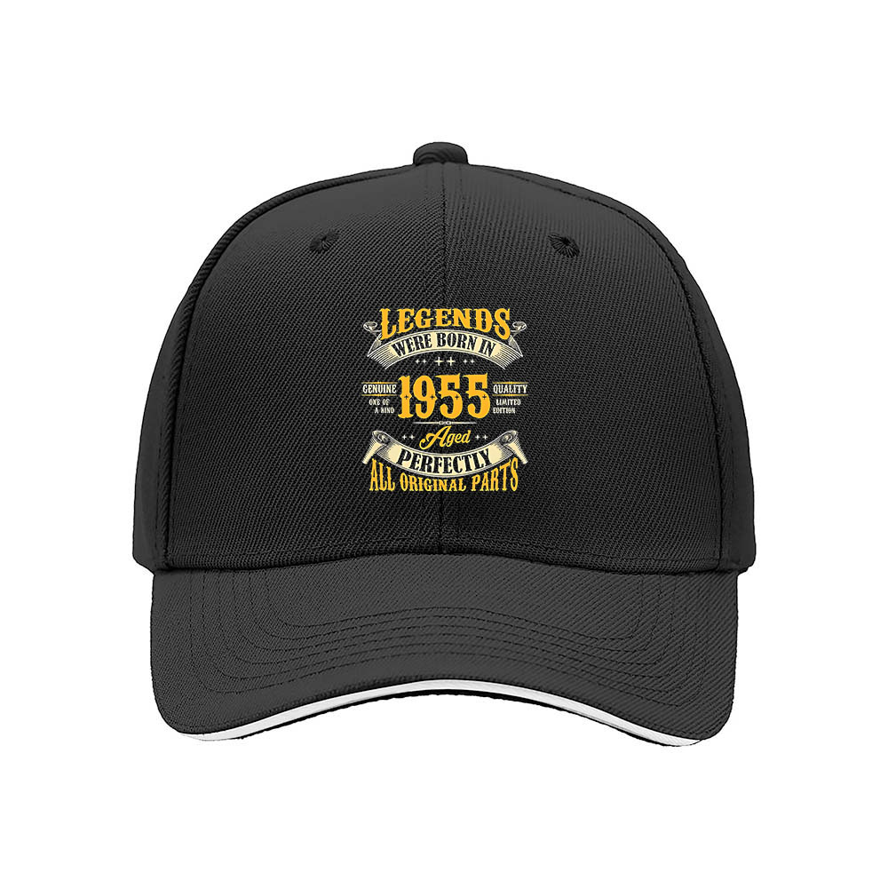 Legends Born in 1955 Men's Baseball Cap Birthday Gift - Image 3