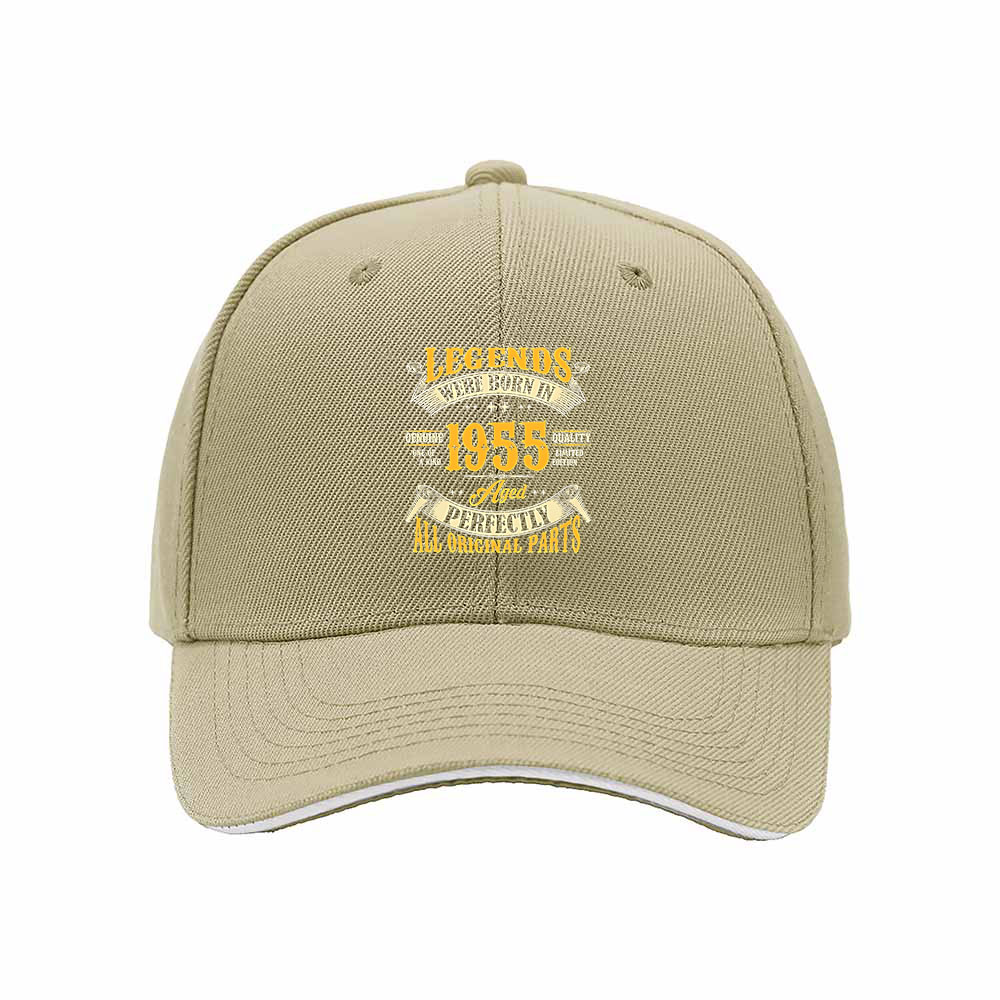 Legends Born in 1955 Men's Baseball Cap Birthday Gift - Image 4