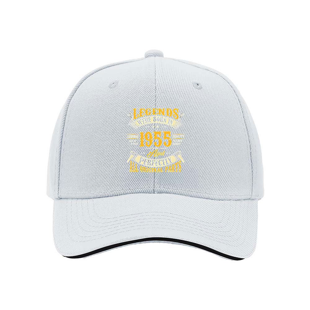 Legends Born in 1955 Men's Baseball Cap Birthday Gift - Image 5